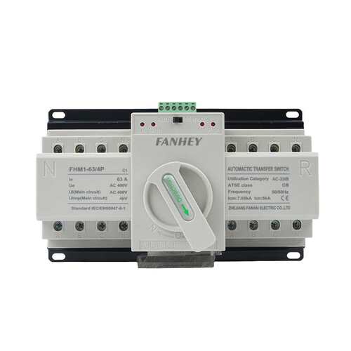 双电源自动转换开关2P4P迷你家用切换开关4P单相三相四线220V380V - 图2