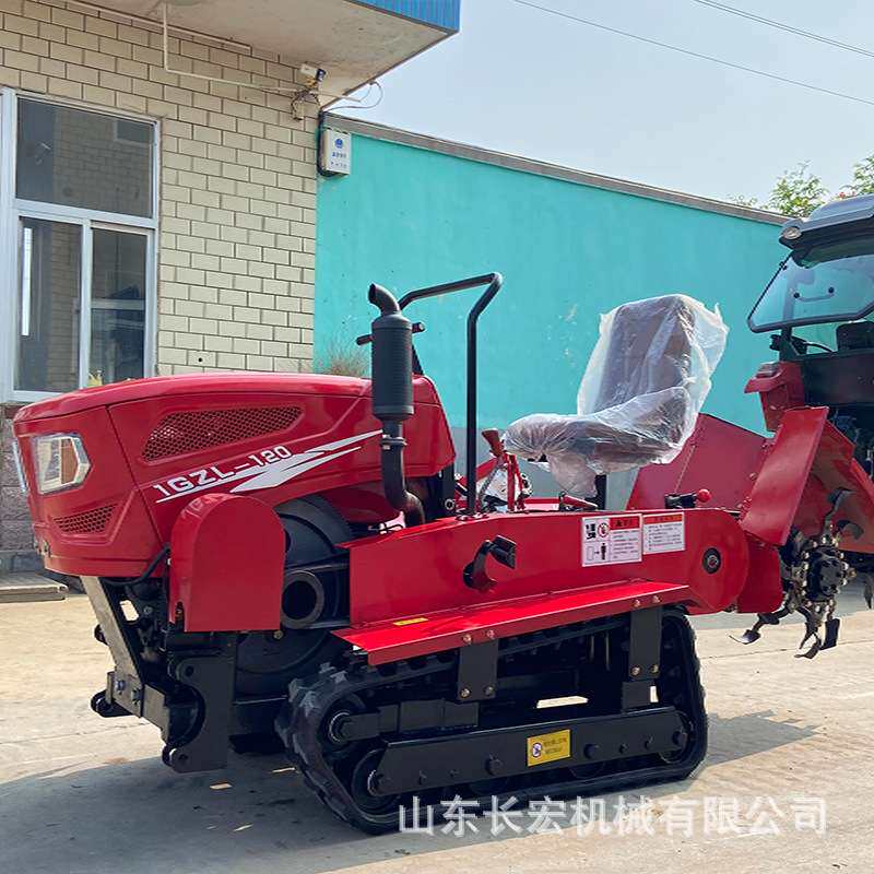 35 HP flood and drought dual-purpose rotary tiller plowing micro tillage diesel plowing rotary tiller crawler type rotary tiller
