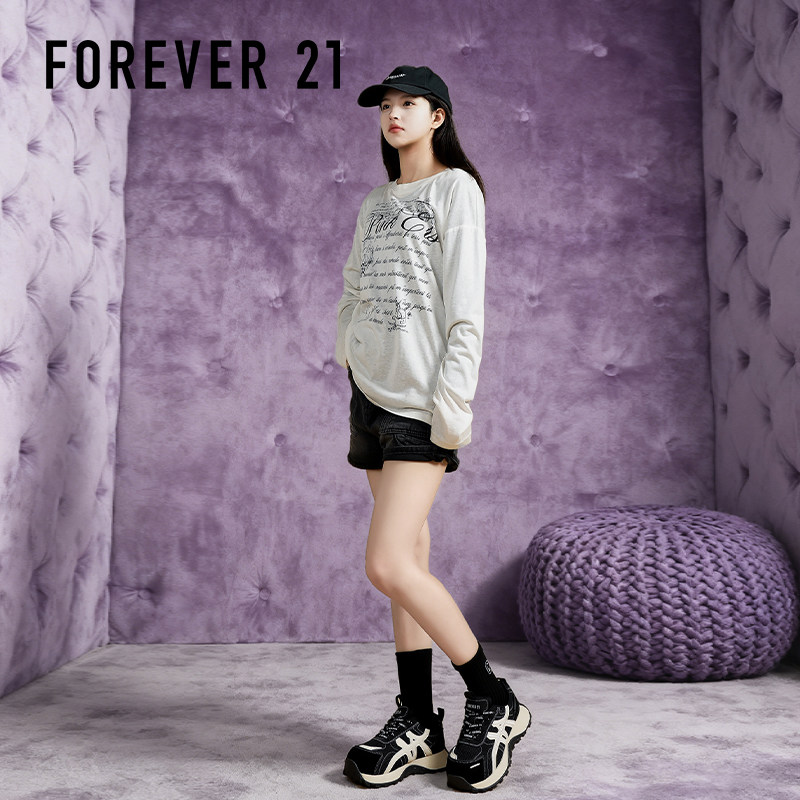 Forever21超火复古巨好看的老爹鞋女款厚底增高轻便休闲运动鞋子,淘宝优惠券,粉丝福利购,淘宝优惠卷