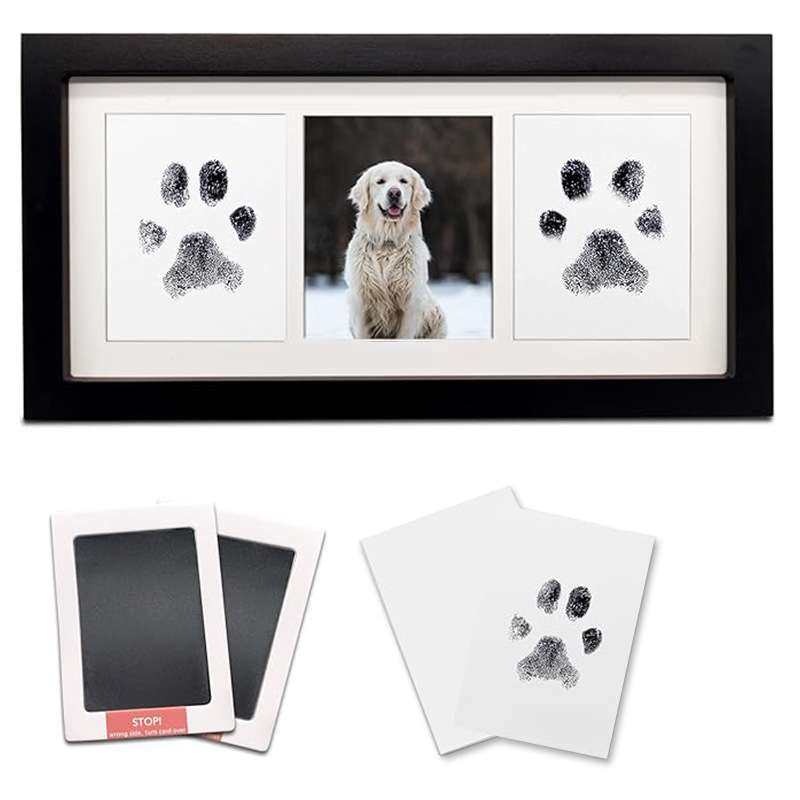 宠物相框猫咪爪印狗狗爪印手脚纪念品摆台免洗印台不脏手跨境厂家,淘宝优惠券,粉丝福利购,淘宝优惠卷