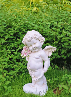 欧式田园丘比特花园别墅装饰户外造F景摆件树脂工艺品庭院礼品礼