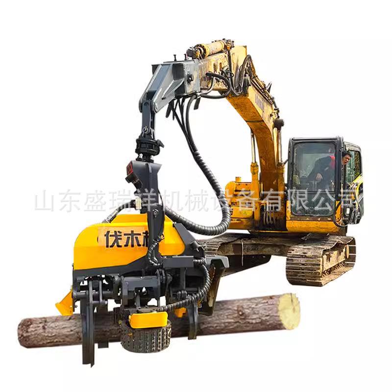 挖掘机全自动伐木机桉树毛竹砍伐机械林业砍树全自动液压伐木机 - 图3