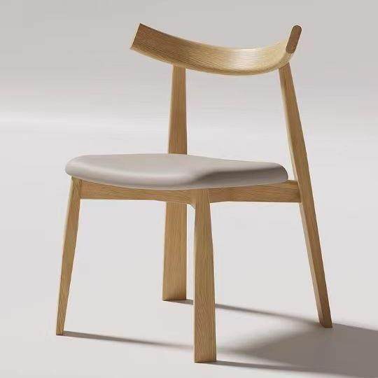 北欧设计师实木餐椅日式原木简约咖啡厅凳子家用白蜡木奶油风椅子,淘宝优惠券,粉丝福利购,淘宝优惠卷