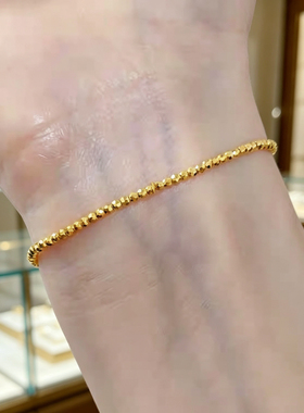 金包银蹦迪珠手链女碎银子手链