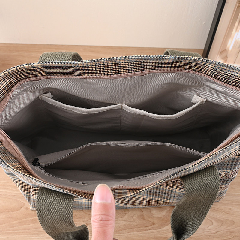 外出休闲帆布包大容量斜挎包包女上班通勤包简约百搭手提袋电脑包,淘宝优惠券,粉丝福利购,淘宝优惠卷