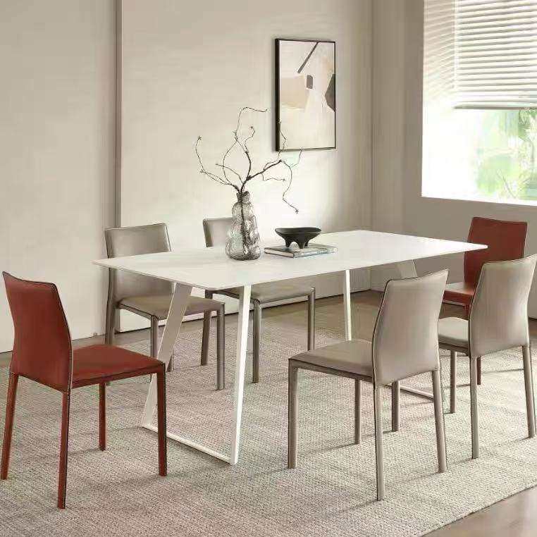 小户型家用可叠放餐椅意式极简马鞍皮椅子轻奢北欧网红休闲凳子,淘宝优惠券,粉丝福利购,淘宝优惠卷