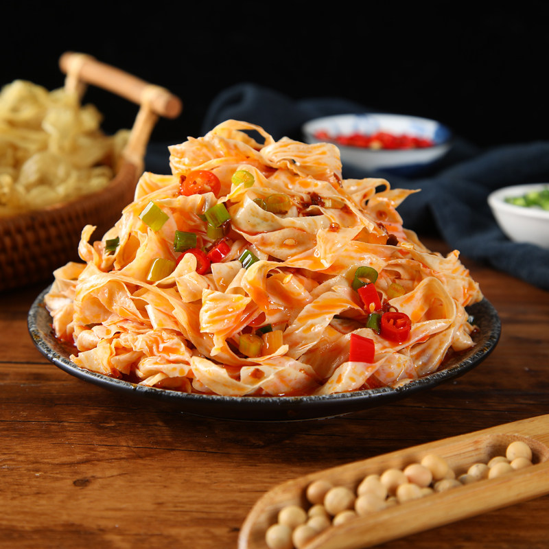 山东无盐渍干豆皮农家豆制品干货商用凉拌干豆皮油豆皮丝大豆素肉,淘宝优惠券,粉丝福利购,淘宝优惠卷