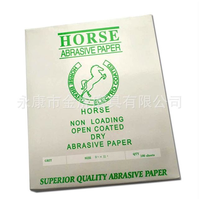 Latex paper White Horse dry h sanding paper dry sand sandpaper woodworking latex furniture paint abrasive abrasive coating