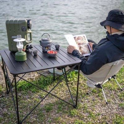牧高笛户外折叠桌便携式蛋卷桌铝合金野炊野餐烧烤露野营公园桌子,淘宝优惠券,粉丝福利购,淘宝优惠卷