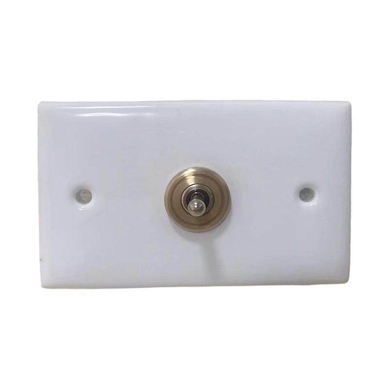 现货复古民宿拨杆开关陶瓷白色家用酒店开关面板单双三开墙壁开关,淘宝优惠券,粉丝福利购,淘宝优惠卷