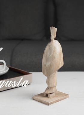 法式中古风客厅茶几柜电视柜玄关柜样板间书房柜复古软装饰品摆件