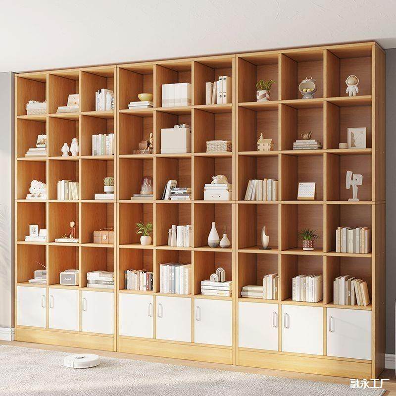 书柜带门高2米4书架落地置物架防尘家用一体整墙自由组合置物柜子,淘宝优惠券,粉丝福利购,淘宝优惠卷