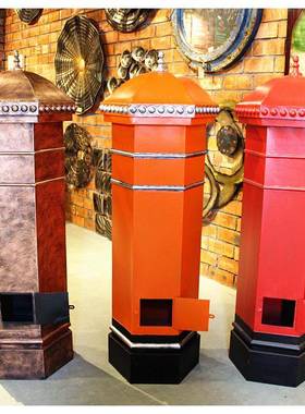 热销 复古铁皮邮筒 伦敦街头邮筒 展示陈列工艺摆件 英伦邮筒