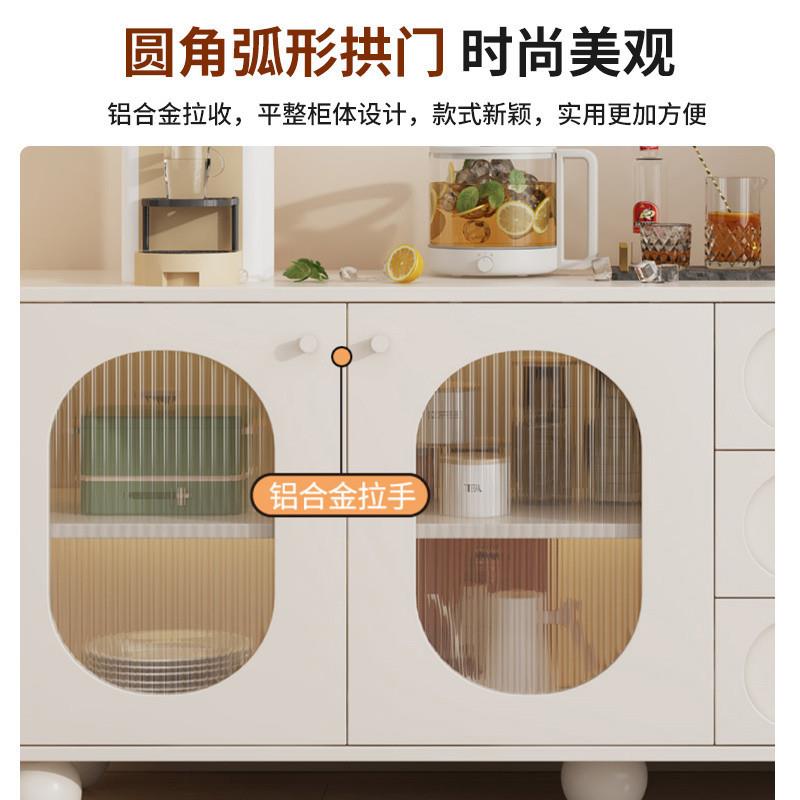 FN6奶油风实木五斗柜卧室收纳柜靠墙床头柜新款法式角柜客厅沙发 - 图2