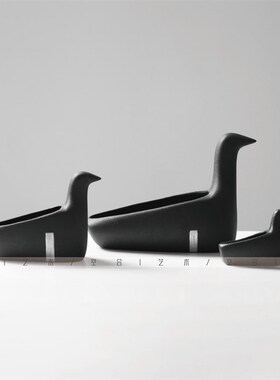 空合电镀陶瓷鸳鸯置物盘样板间 售D楼处餐厅客厅茶几收纳果盘摆件