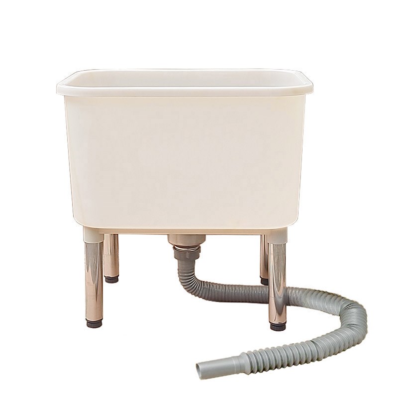 ll拖把b桶长方形塑料水盆加厚方盆家用塑料拖把池墩布池下水方桶 - 图3