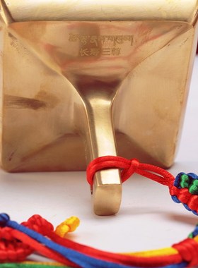 纯黄铜10方长寿三尊佛随身擦擦模像泥覆制工具图U案家用客厅摆件