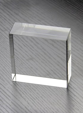 家居饰品Kd9人造水晶摆件玻璃底座支持定制logo3D激光刻字商务礼