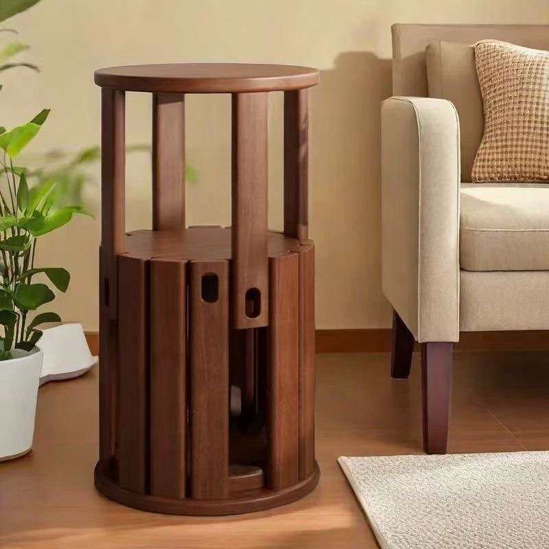 实木凳子家用可叠放简约现代叠叠乐备用凳子折叠圆凳椅子结实耐用,淘宝优惠券,粉丝福利购,淘宝优惠卷