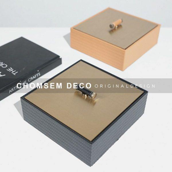 从上家居样板间金属手柄方形物品收纳盒卧室书房客厅软装饰盒摆件,淘宝优惠券,粉丝福利购,淘宝优惠卷