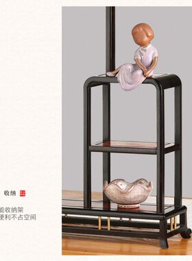 光挂檀木创意毛笔笔架红木工艺品书房 办公室摆件新中式博古架紫