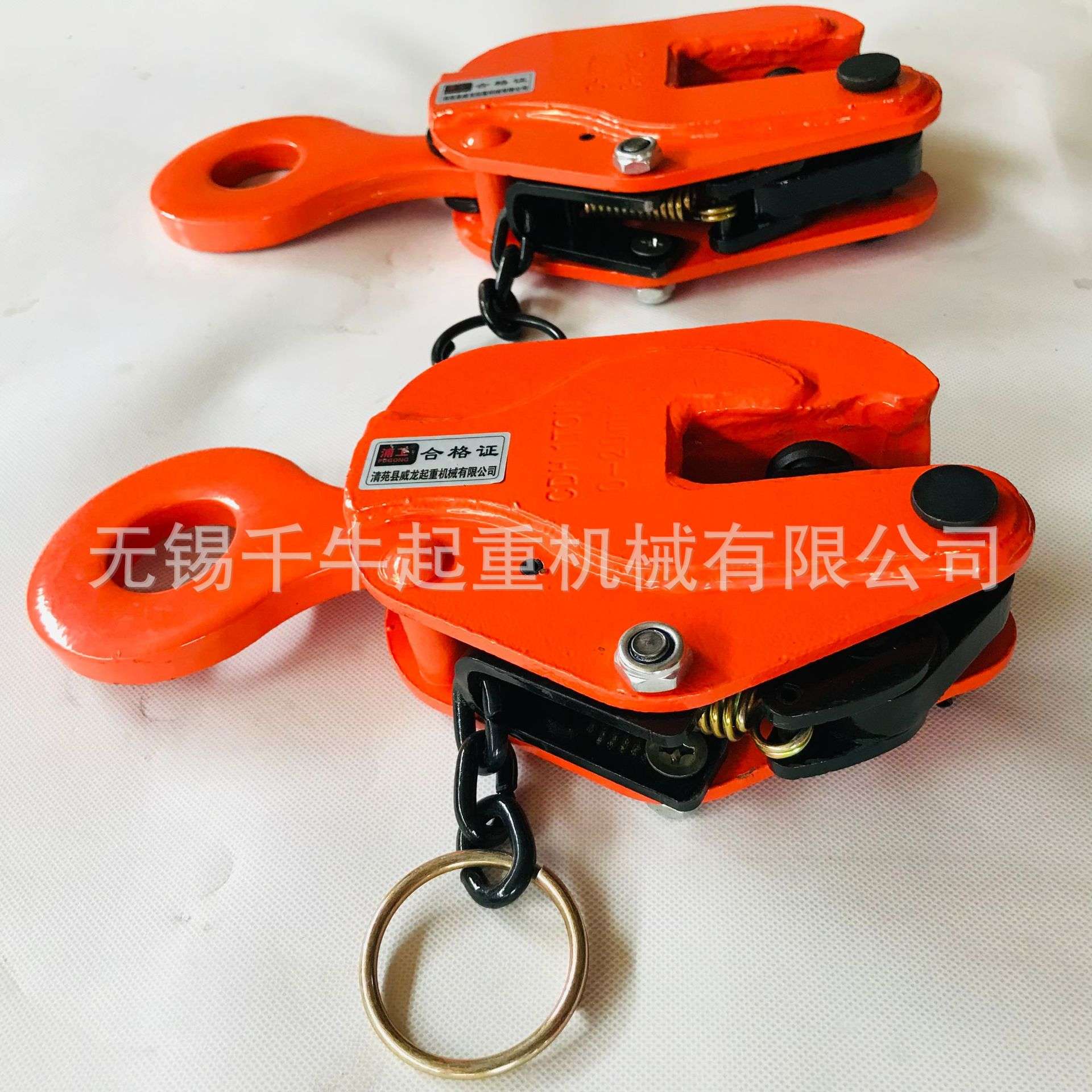 CDH型钢板起重钳竖吊夹子合金钢吊钩1T/2t/3吨/5T/8T/10T夹钳吊具 - 图1