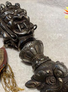 饰纯普巴三金刚手工尼泊尔铁居家金刚面摆件杵橛