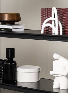 现代北欧样板间家居艺术s摆件客厅书房壁柜餐边柜软装高级感装饰