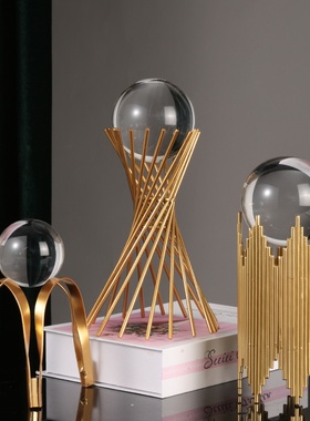 现代轻奢酒柜电视柜装饰品创意家居玄关摆N设高档客厅工艺品摆件