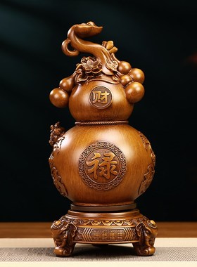 财福如意葫芦摆件招财家居客x厅玄关博古架装饰工艺品乔迁新居礼