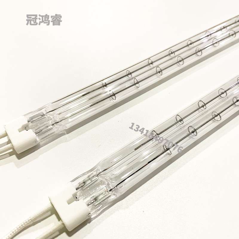 红外线双管半涂白500W 600MM 注塑机加热管 IR加热灯管 吹瓶机灯 - 图2