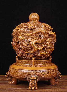 时来运转乾坤鼎龙摆件招财鼎老板办公室桌装饰品公司店Z铺开业礼