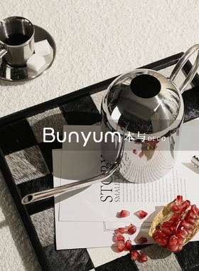 现代创意不锈钢冷k水壶摆件样板间软装茶几餐桌咖啡壶茶壶家用饰