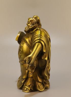 纯铜钟馗摆件家居客厅玄关办公室装饰品工艺品