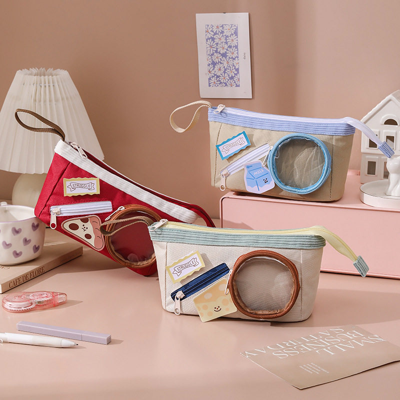 25新款可爱食物痛包笔袋高颜值大容量爆款文具盒撞色铅笔袋,淘宝优惠券,粉丝福利购,淘宝优惠卷