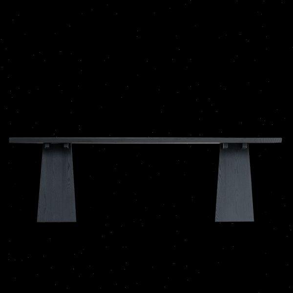 叁几 侘寂风实木餐桌家用客厅大长书桌白蜡木碳化大板茶桌工作台,淘宝优惠券,粉丝福利购,淘宝优惠卷