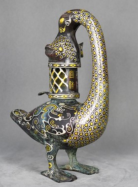 采购产品古董青铜灯笼,动物铜灯笼,桌面展A示,复古怀旧工艺品装饰