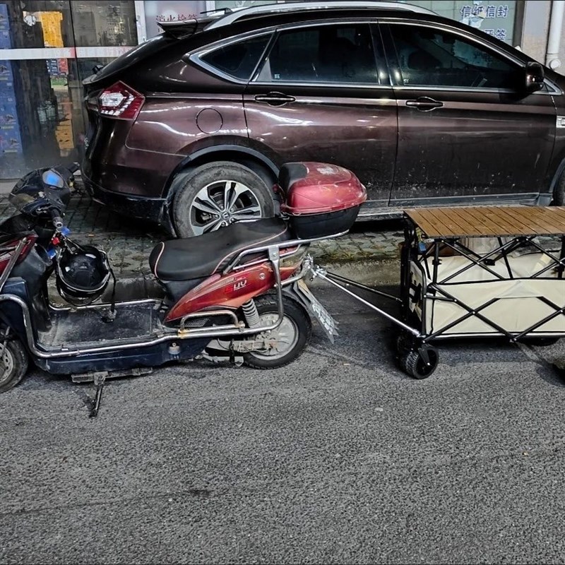 电动车拖露营车i连接杆摆摊车牵引器连接器拖挂营地拖车器连接杆 - 图1