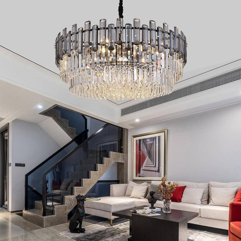 后现代轻奢水晶吊灯客厅灯现代简约餐厅卧室灯具新款家用套餐灯 - 图1