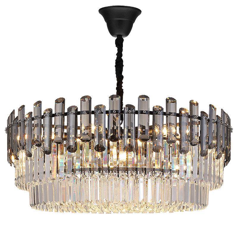 后现代轻奢水晶吊灯客厅灯现代简约餐厅卧室灯具新款家用套餐灯 - 图3