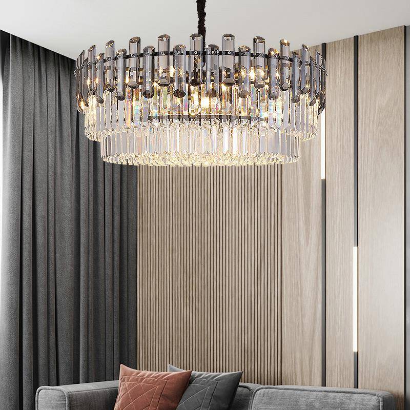 后现代轻奢水晶吊灯客厅灯现代简约餐厅卧室灯具新款家用套餐灯 - 图0