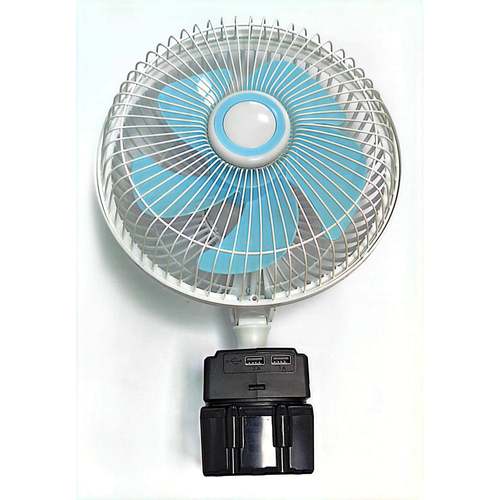 锂电风扇 无刷电机 8寸 裸机头三档可调节 省电耐用 静音家用 - 图1