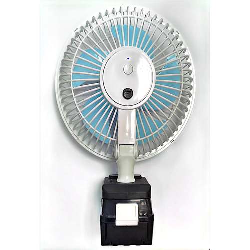 锂电风扇 无刷电机 8寸 裸机头三档可调节 省电耐用 静音家用 - 图0