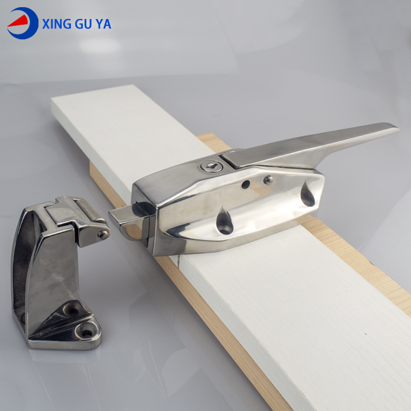 兴固雅不锈钢冷库门锁 凸门冷z冻库安全把手1178烘箱锁速冻门锁 - 图2