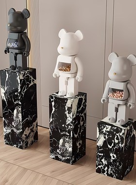 岩板底座落地摆件轻奢高档客厅大理石底座O底座增高台展台展示架