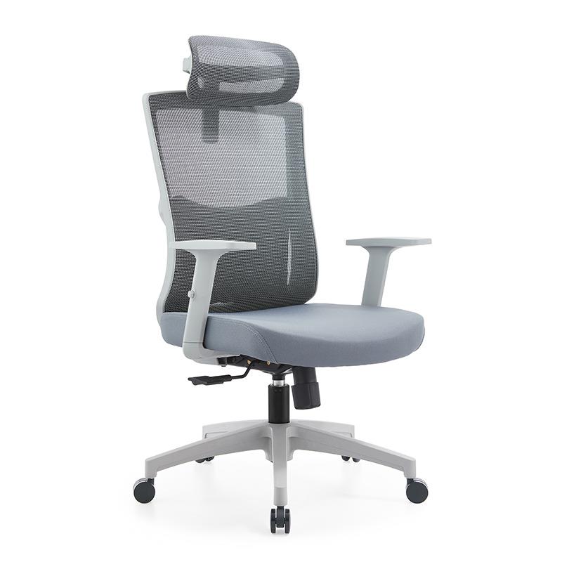 办公室员工办公椅家用电脑椅子带可拆卸抱枕腰枕职员椅转椅网布椅 - 图3