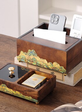 新中式实木盘子摆件客厅电u视柜酒柜装饰品家居博古架玄关乔迁礼