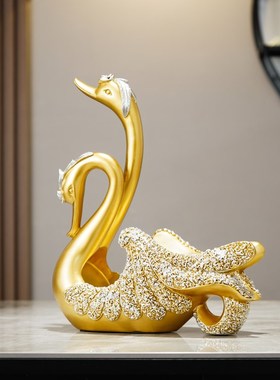 新中式天鹅红酒架摆件欧式葡萄酒瓶架客厅O桌餐酒柜装饰品礼物