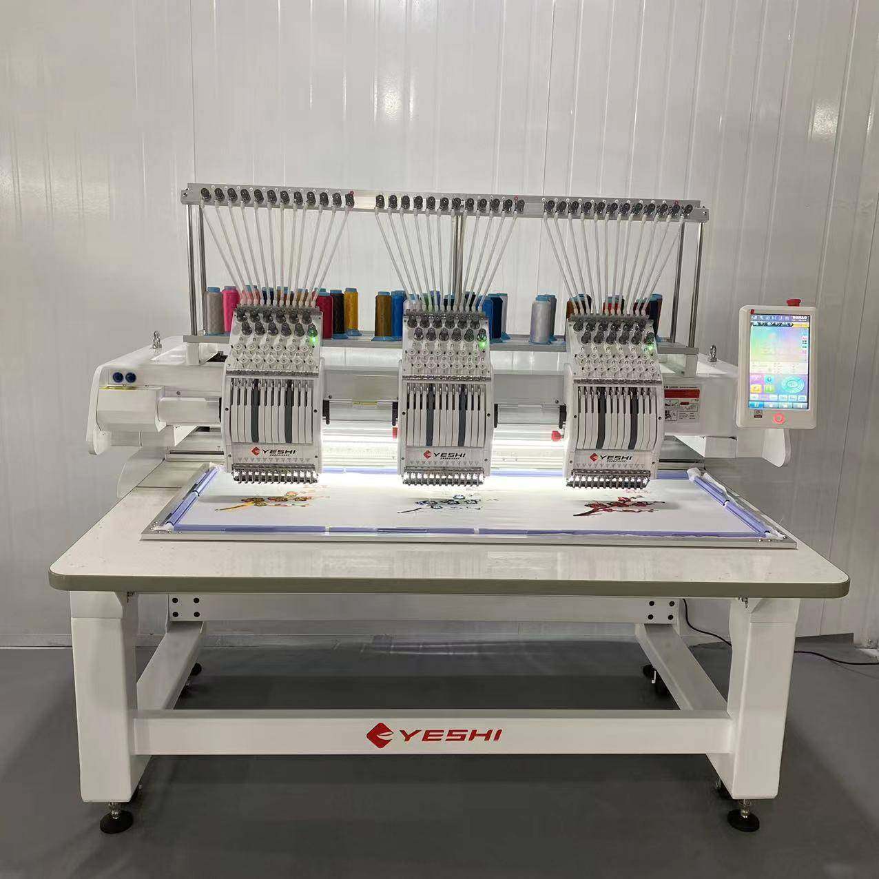 2025款叶氏三头绣花机新款12针成衣绣帽子裁片绣个人电脑绣花机,淘宝优惠券,粉丝福利购,淘宝优惠卷