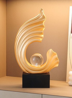 酒柜电视柜风f生水起装饰品摆件轻奢高档客厅办公室高端大气上档